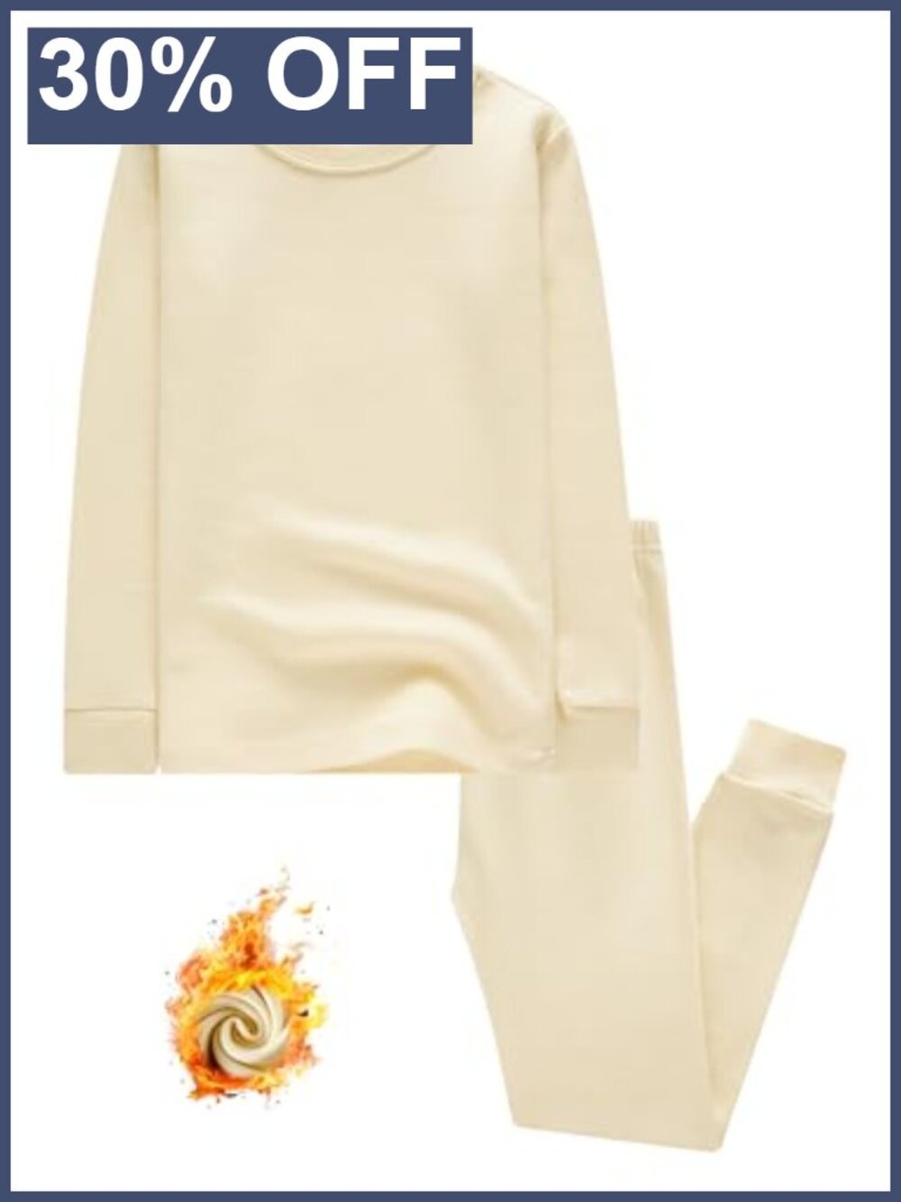 Kids Thermal Underwear Set Cotton Long Johns Pajama Set